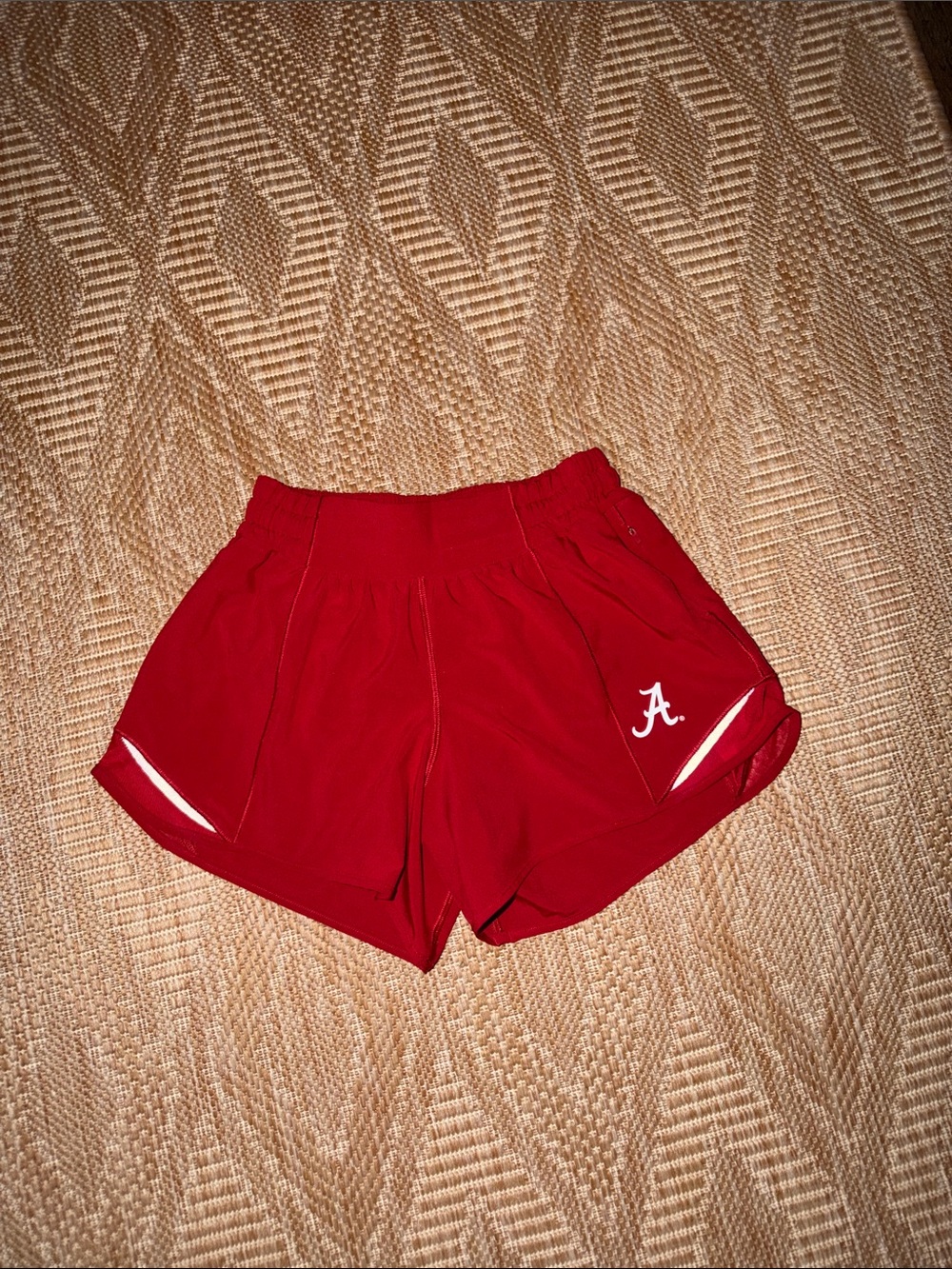 lululemon University of Alabama Women's Athletic Shorts Crimson 4β